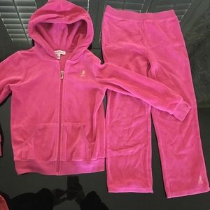 Juicy Couture Girls 6x hoodie/pants